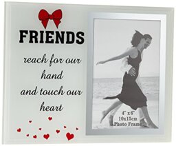 Eurofirany Picture Frame Glass with Friends Print 23 x 18 cm Beige 23 x 18 x 2 cm