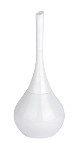 WENKO 22037100 Toilet brush Flakon White - Ceramic, 17 x 42.5 x 17 cm, White