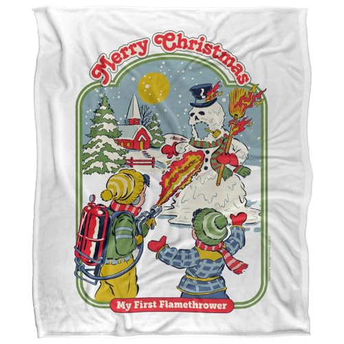 Steven Rhodes My First Flamethrower Silky Touch Super Soft Throw Blanket 152 X 127 Cm