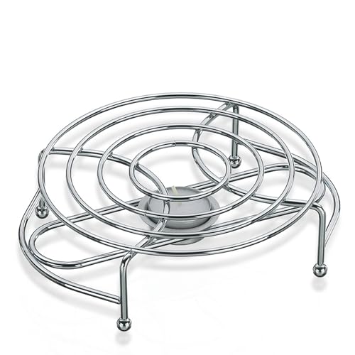 kela teapot warmer GLOBUL tea warmer 21.5 x 18 x 6 cm, chrome-plated metal, tea light holder, tea warmer, shiny