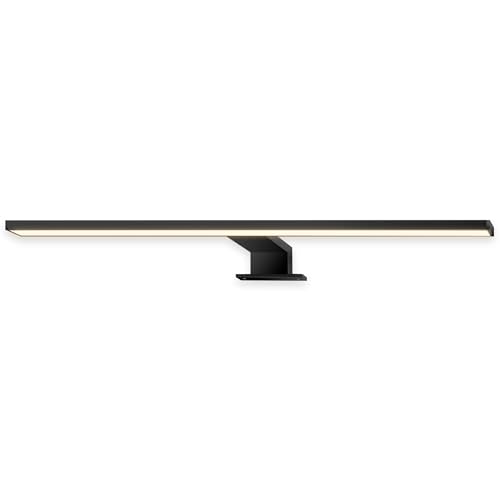 BRILONER - LED Bathroom Mirror Lamp 2-in-1 Installation, IP44 Splash-Proof, Warm White Light, Makeup Mirror LED Lights, Bath Mirror Light, Wall Light Bathroom, Bath Wall Lights, 50X10.5X4 cm, Black
