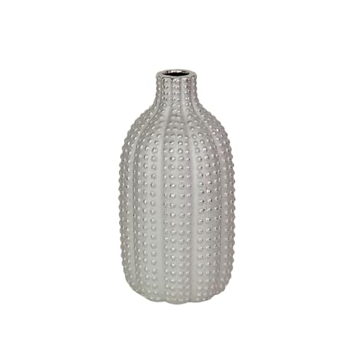 Romimex Vase Silver Porcelain 13 x 25 x 13 cm