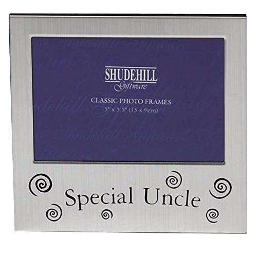 "5"" x 3"" Special Uncle Photo Frame Satin Silver Occasion Gift Present 73501"
