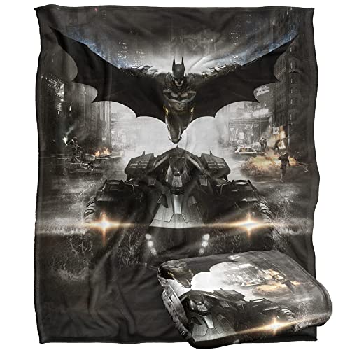 BATMAN Arkham Knight Poster Officially Licensed Silky Touch Super Soft Throw Blanket 152 x 127 cm