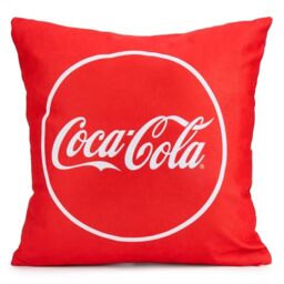 The Gift Scholars Coca Cola Red Cushion Covers Officially Licensed by Coke 40 x 40cm with Zipper. Pattern on both sides. Velvet Feel & Dual-Sided Design