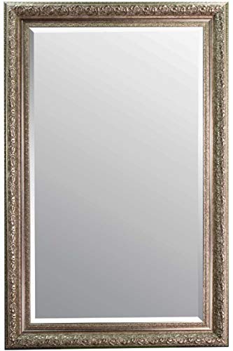 5ft10 X 3ft10 178cm X 117 Bevelled Elegant Hand Made Large Silver Ornate Mirror