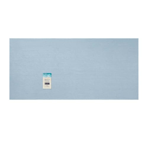 GC GAVENO CAVAILIA Luxury Microfiber Beach Towel Plain - Super Absorbent Sand Free Beach Towels - Soft, Quick Dry Towels for Adults - Compact, Lightweight (1 Piece) - (70 x 152 Cm) - Blue
