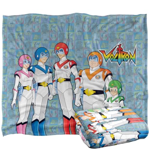 Voltron Classic Team Silky Touch Super Soft Throw Blanket 152 X 127 Cm