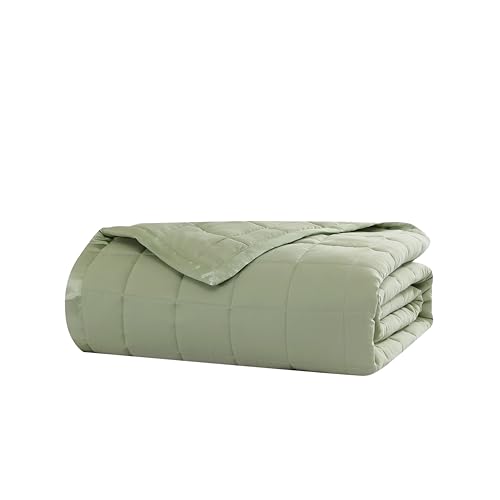 Beatrice Home Fashions Down Alternative Solid Color Blanket, Full/Queen, Sage