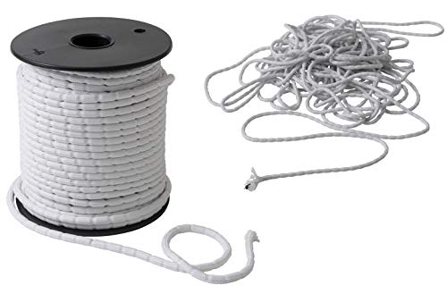 IPEA Lead Weight Tape for Curtains – Lead Braid 25 G/MT – Made in Italy – 10 Meters – Leaded Rope Wire for Curtains, Drapery, Fabrics, Nets – Curtains Weighting - White Color
