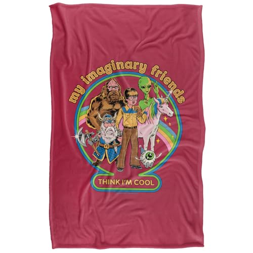 Steven Rhodes My Imaginary Friends Silky Touch Super Soft Throw Blanket 91 X 147 Cm