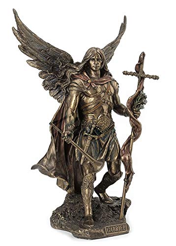 "14"" Saint Archangel Gabriel Statue Sculpture Santo Angel"