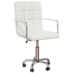 Vida Designs Calbo Office Chair Adjustable Height Leather Desk