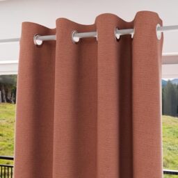 Soleil d'ocre Eclipse Curtain, Orange, 140 x 250 cm