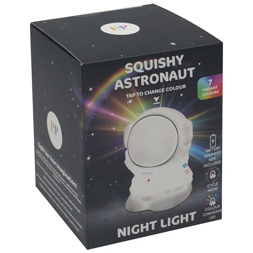 Lesser & Pavey Squishy Spaceman Nightlight for Home & Living Room - Lovely Night Lights for Home Decor & Night - Ideal Led Lights & Lamp for Bedroom & Table - Durable Night Light for Daily Use