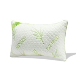 GC GAVENO CAVAILIA Luxury Bamboo Memory Foam Pillow - 1 Pack Orthopaedic Neck,Shoulder Support Pillows 48x74 cm - Hypoallergenic,Antibacterial Bamboo Pillow - Hotel Quality Washable Cover