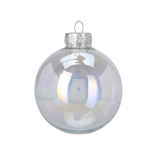 Well Home Set of 16 Iridescent Christmas Baubles Ø5cm - Shiny