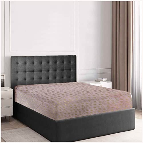 GC GAVENO CAVAILIA Teddy Fleece King Size Bed Sheets, Cuddle Warm Bedding Fitted Sheet, Pink