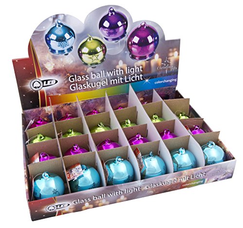 Christmas Gift 49192 1 B/O LED Christmas Light Ball 2xl754