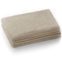AmeliaHome 50x100 cm Towel 100% Cotton Absorbent Beige Cappuccino Amari