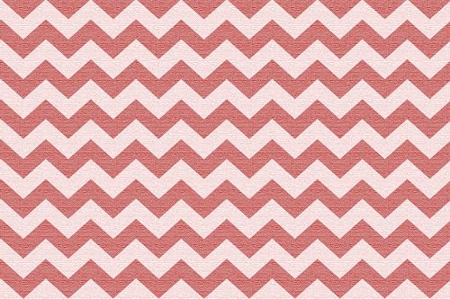 Viniliko Red & White Vinyl Rug 66 x 100 x 3 cm