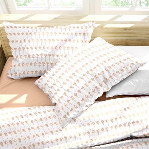 Ruggeri - Bedding Set - 100% Cotton - Candy Dreams Collection (Lollipop Orange, Double)