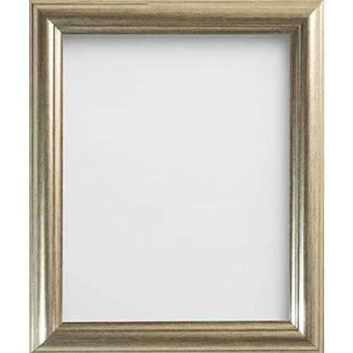 Frame Company Eldridge Silver 14x11 Photo Frame with Real Glass - Fits a 14x11 image, Frame size 14x11, Overall approx 16.4x13.4, Real Glass Front