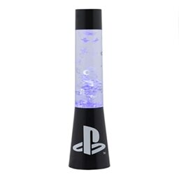 Paladone PlayStation Glitter Liquid Flow Lamp with Floating Controller Icons - Officially Licensed Sony Merchandise, Game Room Night Light Bedroom Decor
