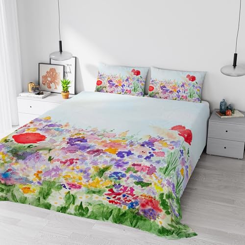 Italian Bed Linen Digital Print Bedding Set, Full Coverage, Made in Italy, Double, 23 cm