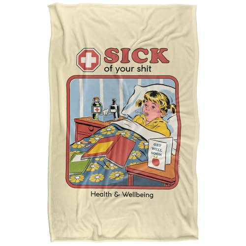 Steven Rhodes Sick Of Your Shit Silky Touch Super Soft Throw Blanket 91 X 147 Cm