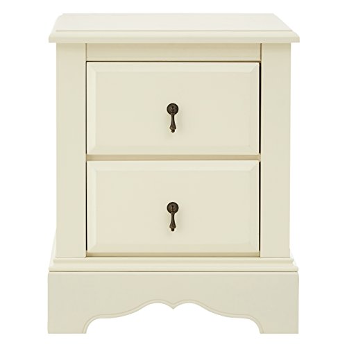 Premier Housewares Premier Housewares Florence 2 Drawer Chest, Mdf, Ivory, 2 Drawer