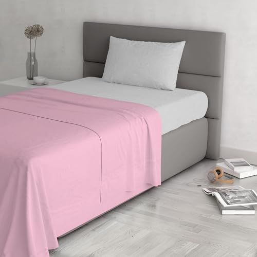 Trend Chic Bed Set, 100% Cotton, Made in Italy, Queen Size, Pink