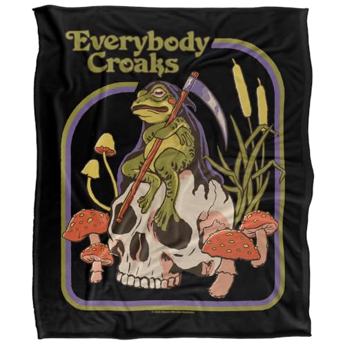 Steven Rhodes Everybody Croaks Silky Touch Super Soft Throw Blanket 152 X 127 Cm