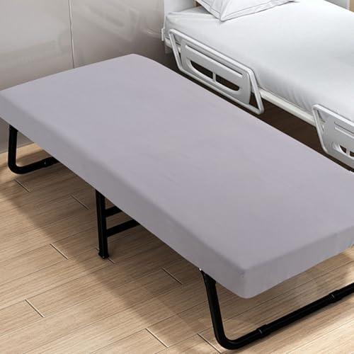 "Cot Sheets 30"" x 80"" Cot Size Sheet Camper RV Bunk Bed Sheets, Gray - Ultra Soft & Breathable, Fitted for Narrow Twin/Camping Cot/Rvs Bunk/Guest Beds/Travel Trailers/Spilt Queen Bed"