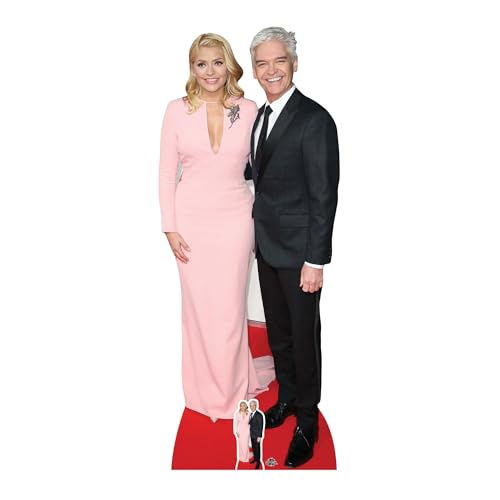 Holly Willoughby & Phillip Schofield Lifesize Cardboard Cutout With Free Mini Table Top Cut Out
