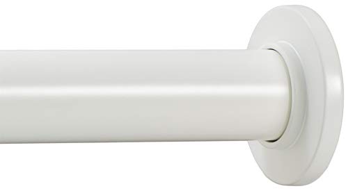 Ivilon Tension Curtain Rod - Spring Tension Rod for Windows or Shower, 36 to 54 Inch. Ivory