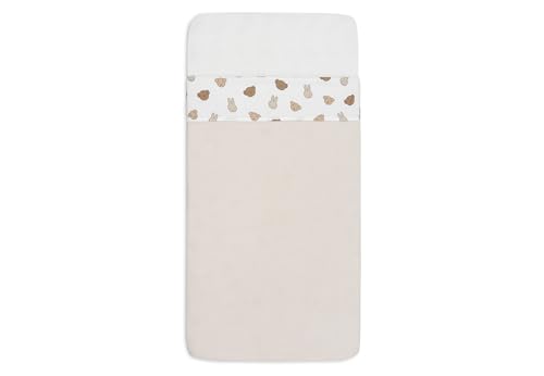 Jollein Crib Sheet - Miffy and Friends - 75x100cm - For Baby Cradle - 100% Cotton - Flat Sheet Without Elastic - OEKO-TEX Certified