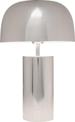 KARE Design Table Lamp Loungy, Chrome, Steel, Bedside Lamp, Elegant Lighting, Room Decor, Bedroom, Living Room, Bulb Not Included, 38 x 25 x 25 cm (H/W/D)