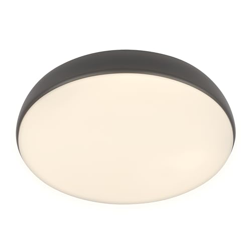 BRILONER - LED Ceiling Light with Remote Control, Dimmable, Warm White to Neutral White, LED Light, Ceiling Lights for Living Room, Ceiling Lights Bedroom, Ceiling Light Lounge, 35X8.5cm, Anthracite