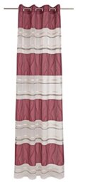 Deko Trends Paganini 6236789 30 Curtain Fabric 245.0 x 137,0 x 245.0 cm white/red/taupe
