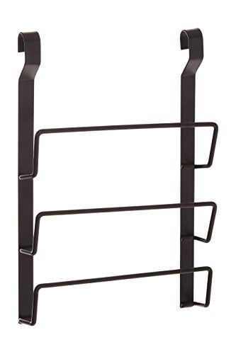 Premier Housewares Sorello Hanging Pan Lid Rack, Iron, Black, 7 x 24 x 36 cm