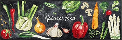 Wash+Dry Doormat Natural Food 60 x 180 cm Colourful Washable for Indoor and Outdoor Use