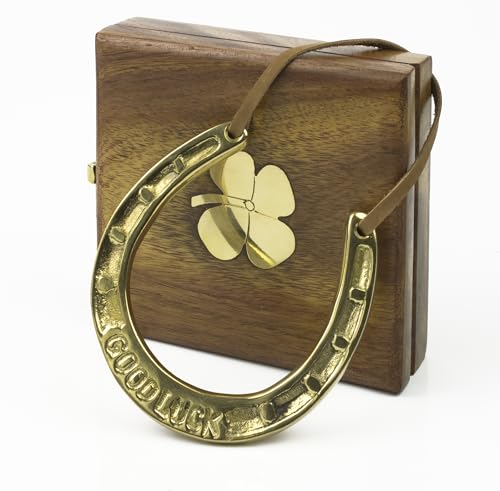 Nauticalia Good Luck Horseshoe in Wooden Box, 11cm