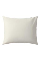 Jotex Zack Satin Pillowcase Exclusive Satin Made of Organic Cotton GOTS Certified Cushion Cover, Beige 80 x 80 cm