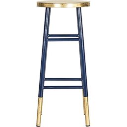 SAFAVIEH Glam Bar & Counter Stool, in Navy and Gold