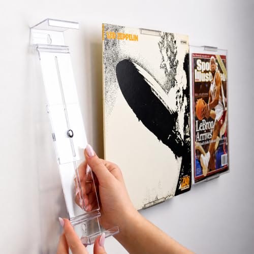 CollectorMount Album Mount Vinyl Record Shelf Stand and Wall Mount, Invisible and Adjustable (5)