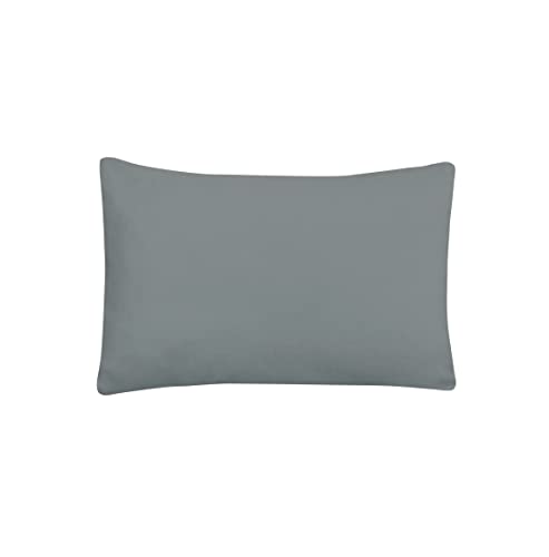 Sleepdown 100% Bamboo Housewife Pillowcases 2 Pack - Luxury Pillow Covers Super Soft Hotel Quality Breathable Plain Fabric - Charcoal - 48cm x 74cm, (5056242895060)