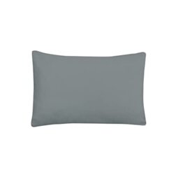 Sleepdown 100% Bamboo Housewife Pillowcases 2 Pack - Luxury Pillow Covers Super Soft Hotel Quality Breathable Plain Fabric - Charcoal - 48cm x 74cm, (5056242895060)