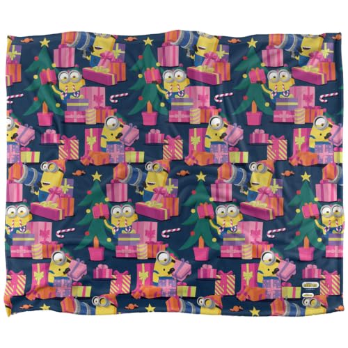 popfunk Minions Pattern Silky Touch Super Soft Throw Blanket 152 X 127 Cm