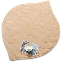 "Kaisa Weighted Lap Blanket 7 lbs 41"" x 53"", Cozy Luxury Crystal Velvet Small Weighted Blanket for Adults, Portable Travel Weighted Blanket for Relaxation, All-Season Blanket, Machine Washable, Khaki"